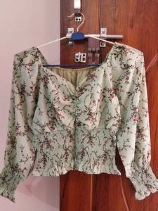 Heart Neckline Off/on Shoulder Top