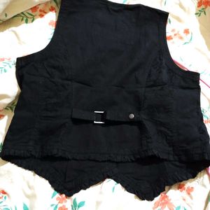 Vintage Black Denim Vest 🖤