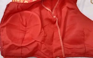 Banglori Silk Embroidery Work Red Blouse