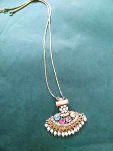 Vintage Jeweled Pendant Necklace