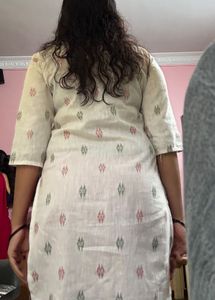 Elegant White Printed Kurta