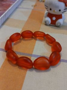 Orange Beaded Bracelet