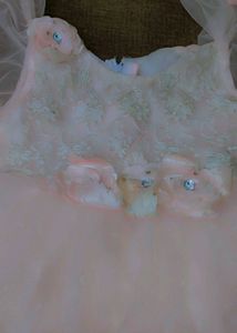 Pink Colour Frock For Baby Girl