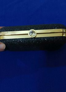 Sparkling Black Clutch