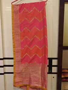 Pink & Orange Dupatta