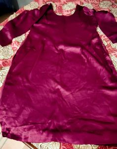 Purple Embroidered Dress