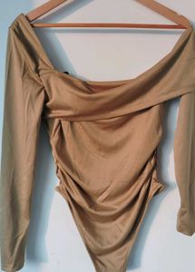 Stylish Long Sleeve Bodysuit Top