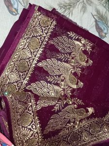 New Saree With Blouse Piece