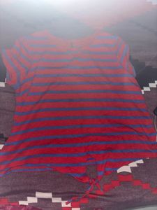 Striped Red &amp; Blue Top