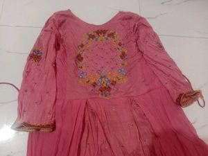 Pink  Gown With Pant 💗