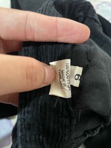 Black Corduroy Baggy Jeans ★