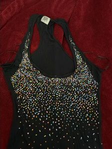 Sparkly Black Tank Top