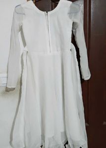 White Long Sleeve Dress