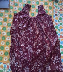 Floral Print Cotton Nighty Combo