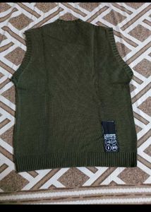 Vintage Olive Green Sweater Vest