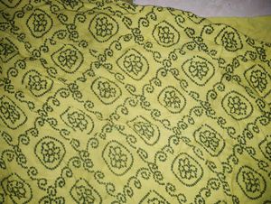 Yellow Printed Kurta Set