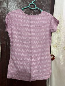 Lavender Chevron Top