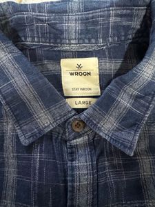Men Wrogn Causual Shirt(L Size)