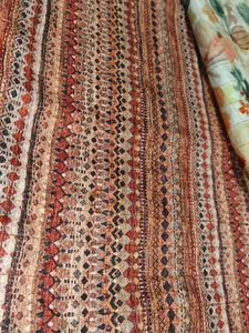 Floral &amp; Checked  Saree