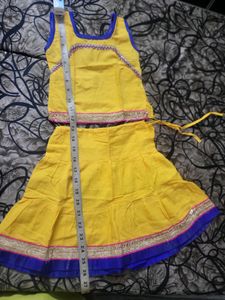 Yellow Indian Girls Outfit