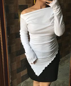 Asymmetrical White Top
