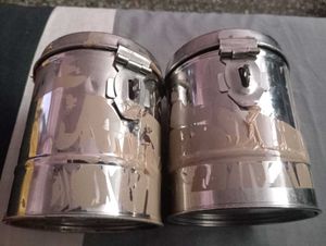 two steel gullak (Set of 2)
