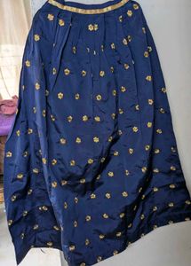 Elegant Blue Ethnic Skirt