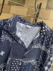Blue Patterned Shirt For Men/Women