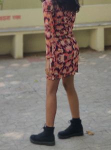 Trendy Printed Bodycon Mini Dress