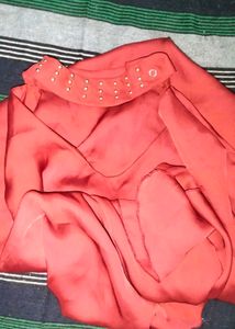 Elegant Maroon Layered Dress