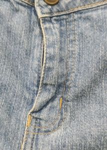 Blue Mid Waist Jeans