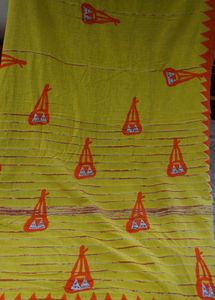 Blue &amp; Yellow Saree