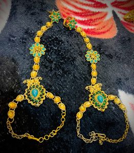 Green Colour Bridal Jewellery Set