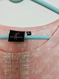 Peach Floral Kurti