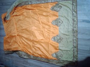 VeryBeautiful 2 Colour Silk Saree