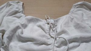 White Ruffle Crop Top