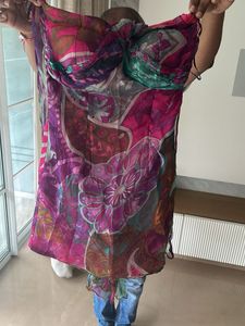 Floral  Print Off ShoulderDress