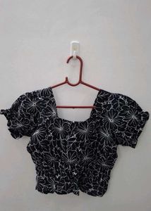 Floral Print Crop Top With Freebie!❣️