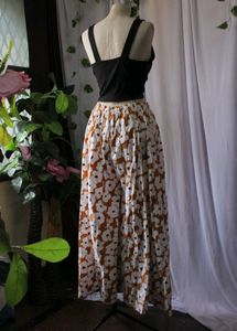 Floral Print Adjustable Pants