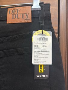Black Denim Long Skirt