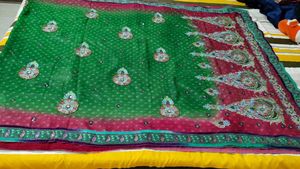 Beautiful Sari With Stitch Blouse