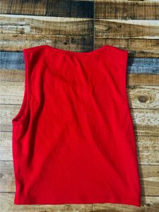 Wild Fable Red Ribbed Tank