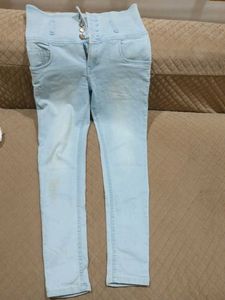 Light Blue High-Waisted Jeans