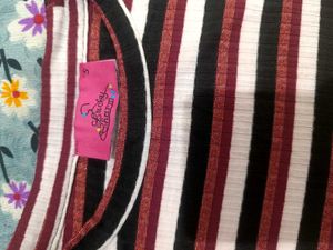 Striped Bodycon Midi Dress