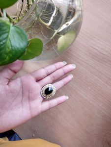 Elegant Black Stone Ring
