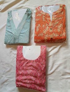 Three Beautiful Kurtis Clearing Stock