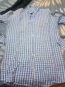 Checked Blue Shirt
