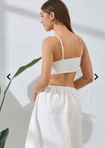 White Cutout Mini Dress