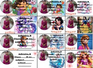 Customised Picture Name Slip.