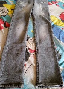 Gray Denim Jeans
